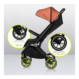 Carucior sport, Lionelo, Cloe, Cu accesorii, Cadru din aluminiu, Pana la 22 kg, Usor, Pliere compacta pentru avion, cu o singura mana, Ideal pentru toate tipurile de suprafete, 6 luni+, Gri