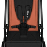 Carucior sport, Lionelo, Cloe, Cu accesorii, Cadru din aluminiu, Pana la 22 kg, Usor, Pliere compacta pentru avion, cu o singura mana, Ideal pentru toate tipurile de suprafete, 6 luni+, Maro