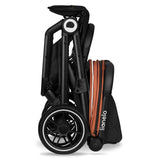 Carucior sport, Lionelo, Cloe, Cu accesorii, Cadru din aluminiu, Pana la 22 kg, Usor, Pliere compacta pentru avion, cu o singura mana, Ideal pentru toate tipurile de suprafete, 6 luni+, Maro