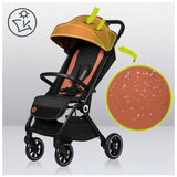 Carucior sport, Lionelo, Cloe, Cu accesorii, Cadru din aluminiu, Pana la 22 kg, Usor, Pliere compacta pentru avion, cu o singura mana, Ideal pentru toate tipurile de suprafete, 6 luni+, Maro