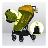 Carucior sport, Lionelo, Cloe, Cu accesorii, Cadru din aluminiu, Pana la 22 kg, Usor, Pliere compacta pentru avion, cu o singura mana, Ideal pentru toate tipurile de suprafete, 6 luni+, Maro