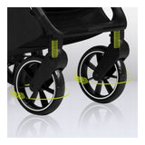 Carucior sport, Lionelo, Cloe, Cu accesorii, Cadru din aluminiu, Pana la 22 kg, Usor, Pliere compacta pentru avion, cu o singura mana, Ideal pentru toate tipurile de suprafete, 6 luni+, Verde Smarald