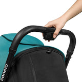 Carucior sport, Lionelo, Cloe, Cu accesorii, Cadru din aluminiu, Pana la 22 kg, Usor, Pliere compacta pentru avion, cu o singura mana, Ideal pentru toate tipurile de suprafete, 6 luni+, Verde Smarald