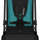 Carucior sport, Lionelo, Cloe, Cu accesorii, Cadru din aluminiu, Pana la 22 kg, Usor, Pliere compacta pentru avion, cu o singura mana, Ideal pentru toate tipurile de suprafete, 6 luni+, Verde Smarald