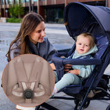 Carucior sport, Lionelo, Elia, Cu plasa de tantari, Suport de picioare reglabil, Spatar ajustabil in 4 pozitii, Capotina XXL, Pliere tip umbrela, Capacitate 15 kg, 6 luni+, EN 1888, Bej Taupe