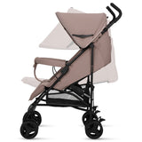 Carucior sport, Lionelo, Elia, Cu plasa de tantari, Suport de picioare reglabil, Spatar ajustabil in 4 pozitii, Capotina XXL, Pliere tip umbrela, Capacitate 15 kg, 6 luni+, EN 1888, Bej Taupe