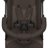 Carucior sport, Lionelo, Elia, Cu plasa de tantari, Suport de picioare reglabil, Spatar ajustabil in 4 pozitii, Capotina XXL, Pliere tip umbrela, Capacitate 15 kg, 6 luni+, EN 1888, Maro