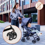 Carucior sport, Lionelo, Elia, Cu plasa de tantari, Suport de picioare reglabil, Spatar ajustabil in 4 pozitii, Capotina XXL, Pliere tip umbrela, Capacitate 15 kg, 6 luni+, EN 1888, Maro