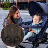 Carucior sport, Lionelo, Elia, Cu plasa de tantari, Suport de picioare reglabil, Spatar ajustabil in 4 pozitii, Capotina XXL, Pliere tip umbrela, Capacitate 15 kg, 6 luni+, EN 1888, Maro