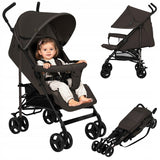 Carucior sport, Lionelo, Elia, Cu plasa de tantari, Suport de picioare reglabil, Spatar ajustabil in 4 pozitii, Capotina XXL, Pliere tip umbrela, Capacitate 15 kg, 6 luni+, EN 1888, Maro
