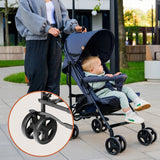 Carucior sport, Lionelo, Elia, Cu plasa de tantari, Suport de picioare reglabil, Spatar ajustabil in 4 pozitii, Capotina XXL, Pliere tip umbrela, Capacitate 15 kg, 6 luni+, EN 1888, Maro