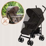 Carucior sport, Lionelo, Elia, Cu plasa de tantari, Suport de picioare reglabil, Spatar ajustabil in 4 pozitii, Capotina XXL, Pliere tip umbrela, Capacitate 15 kg, 6 luni+, EN 1888, Maro