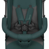 Carucior sport, Lionelo, Elia, Cu plasa de tantari, Suport de picioare reglabil, Spatar ajustabil in 4 pozitii, Capotina XXL, Pliere tip umbrela, Capacitate 15 kg, 6 luni+, EN 1888, Verde grafit