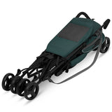 Carucior sport, Lionelo, Elia, Cu plasa de tantari, Suport de picioare reglabil, Spatar ajustabil in 4 pozitii, Capotina XXL, Pliere tip umbrela, Capacitate 15 kg, 6 luni+, EN 1888, Verde grafit