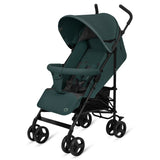 Carucior sport, Lionelo, Elia, Cu plasa de tantari, Suport de picioare reglabil, Spatar ajustabil in 4 pozitii, Capotina XXL, Pliere tip umbrela, Capacitate 15 kg, 6 luni+, EN 1888, Verde grafit