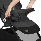 Carucior sport, Lionelo, Emma One, Cu tavita, Suport pahar, Plasa de tantari, Roti EVA, Maner reglabil, Pana la 22 kg, 6 luni+, Conform cu EN1888-1, Gri