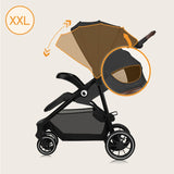 Carucior sport, Lionelo, Emma One, Cu tavita, Suport pahar, Plasa de tantari, Roti EVA, Maner reglabil, Pana la 22 kg, 6 luni+, Conform cu EN1888-1, Gri