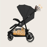 Carucior sport, Lionelo, Emma One, Cu tavita, Suport pahar, Plasa de tantari, Roti EVA, Maner reglabil, Pana la 22 kg, 6 luni+, Conform cu EN1888-1, Gri