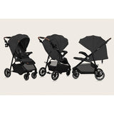 Carucior sport, Lionelo, Emma One, Cu tavita, Suport pahar, Plasa de tantari, Roti EVA, Maner reglabil, Pana la 22 kg, 6 luni+, Conform cu EN1888-1, Gri