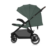 Carucior sport, Lionelo, Emma One, Cu tavita, Suport pahar, Plasa de tantari, Roti EVA, Maner reglabil, Pana la 22 kg, 6 luni+, Conform cu EN1888-1, Verde