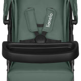 Carucior sport, Lionelo, Emma One, Cu tavita, Suport pahar, Plasa de tantari, Roti EVA, Maner reglabil, Pana la 22 kg, 6 luni+, Conform cu EN1888-1, Verde