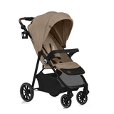 Carucior sport, Lionelo, Emma One, Cu tavita, Suport pahar, Plasa de tantari, Roti EVA, Maner reglabil, Pana la 22 kg, 6 luni+, Conform cu EN1888-1, Bej
