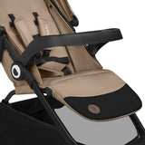 Carucior sport, Lionelo, Emma One, Cu tavita, Suport pahar, Plasa de tantari, Roti EVA, Maner reglabil, Pana la 22 kg, 6 luni+, Conform cu EN1888-1, Bej