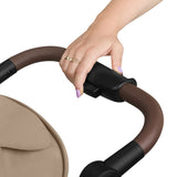 Carucior sport, Lionelo, Emma One, Cu tavita, Suport pahar, Plasa de tantari, Roti EVA, Maner reglabil, Pana la 22 kg, 6 luni+, Conform cu EN1888-1, Bej