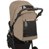 Carucior sport, Lionelo, Emma One, Cu tavita, Suport pahar, Plasa de tantari, Roti EVA, Maner reglabil, Pana la 22 kg, 6 luni+, Conform cu EN1888-1, Bej