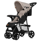 Carucior sport, Lionelo, Emma Plus, Cu tavita, 2 Suporturi pentru pahar, Geanta accesorii, Conform cu standardul european de securitate EN1888-1, Bej