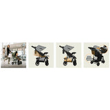 Carucior sport, Lionelo, Emma Plus, Cu tavita, 2 Suporturi pentru pahar, Geanta accesorii, Conform cu standardul european de securitate EN1888-1, Gri