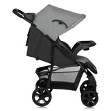 Carucior sport, Lionelo, Emma Plus, Cu tavita, 2 Suporturi pentru pahar, Geanta accesorii, Conform cu standardul european de securitate EN1888-1, Gri