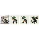 Carucior sport, Lionelo, Emma Plus, Cu tavita, 2 Suporturi pentru pahar, Geanta accesorii, Conform cu standardul european de securitate EN1888-1, Verde