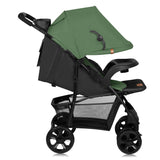 Carucior sport, Lionelo, Emma Plus, Cu tavita, 2 Suporturi pentru pahar, Geanta accesorii, Conform cu standardul european de securitate EN1888-1, Verde