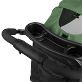 Carucior sport, Lionelo, Emma Plus, Cu tavita, 2 Suporturi pentru pahar, Geanta accesorii, Conform cu standardul european de securitate EN1888-1, Verde