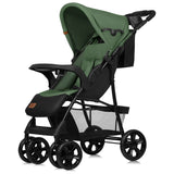 Carucior sport, Lionelo, Emma Plus, Cu tavita, 2 Suporturi pentru pahar, Geanta accesorii, Conform cu standardul european de securitate EN1888-1, Verde