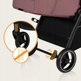 Carucior sport, Lionelo, Ingrid, Capotina impermeabila cu filtru UPF50+, Pana la 22 Kg, Spatar reglabil in 3 pozitii, Include suport pahar si plasa de tantari, Sistem pentru pliere automata, 6 luni+, Roz