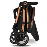 Carucior sport, Lionelo, Ingrid, Capotina impermeabila cu filtru UPF50+, Pana la 22 Kg, Spatar reglabil in 3 pozitii, Include suport pahar si plasa de tantari, Sistem pentru pliere automata, 6 luni+, Negru