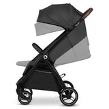 Carucior sport, Lionelo, Ingrid, Capotina impermeabila cu filtru UPF50+, Pana la 22 Kg, Spatar reglabil in 3 pozitii, Include suport pahar si plasa de tantari, Sistem pentru pliere automata, 6 luni+, Gri