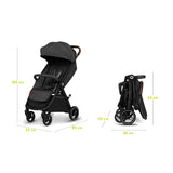 Carucior sport, Lionelo, Ingrid, Capotina impermeabila cu filtru UPF50+, Pana la 22 Kg, Spatar reglabil in 3 pozitii, Include suport pahar si plasa de tantari, Sistem pentru pliere automata, 6 luni+, Gri