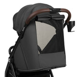 Carucior sport, Lionelo, Ingrid, Capotina impermeabila cu filtru UPF50+, Pana la 22 Kg, Spatar reglabil in 3 pozitii, Include suport pahar si plasa de tantari, Sistem pentru pliere automata, 6 luni+, Gri