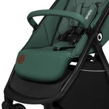 Carucior sport, Lionelo, Ingrid, Capotina impermeabila cu filtru UPF50+, Pana la 22 Kg, Spatar reglabil in 3 pozitii, Include suport pahar si plasa de tantari, Sistem pentru pliere automata, 6 luni+, Verde