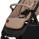 Carucior sport, Lionelo, Ingrid, Capotina impermeabila cu filtru UPF50+, Pana la 22 Kg, Spatar reglabil in 3 pozitii, Include suport pahar si plasa de tantari, Sistem pentru pliere automata, 6 luni+, Bej