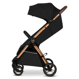 Carucior sport, Lionelo, Ingrid, Capotina impermeabila cu filtru UPF50+, Pana la 22 Kg, Spatar reglabil in 3 pozitii, Include suport pahar si plasa de tantari, Sistem pentru pliere automata, 6 luni+, Negru