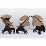 Carucior sport, Lionelo, Ingrid, Capotina impermeabila cu filtru UPF50+, Pana la 22 Kg, Spatar reglabil in 3 pozitii, Include suport pahar si plasa de tantari, Sistem pentru pliere automata, 6 luni+, Bej