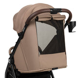 Carucior sport, Lionelo, Ingrid, Capotina impermeabila cu filtru UPF50+, Pana la 22 Kg, Spatar reglabil in 3 pozitii, Include suport pahar si plasa de tantari, Sistem pentru pliere automata, 6 luni+, Bej