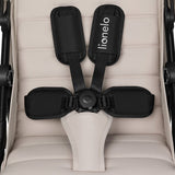 Carucior sport, Lionelo, Iva, Sustine 22 kg, 6 luni+, Capotina mare, Impermeabila, Protectie SPF 50+, 3 pozitii inclinare spatar, 8 pozitii inclinare suport picioare, 5 pozitii reglare maner, Include plasa de tantari si suport pentru biberon, Bej