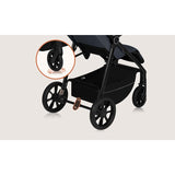 Carucior sport, Lionelo, Iva, Sustine 22 kg, 6 luni+, Capotina mare, Impermeabila, Protectie SPF 50+, 3 pozitii inclinare spatar, 8 pozitii inclinare suport picioare, 5 pozitii reglare maner, Include plasa de tantari si suport pentru biberon, Gri