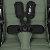 Carucior sport, Lionelo, Iva, Sustine 22 kg, 6 luni+, Capotina mare, Impermeabila, Protectie SPF 50+, 3 pozitii inclinare spatar, 8 pozitii inclinare suport picioare, 5 pozitii reglare maner, Include plasa de tantari si suport pt biberon, Verde