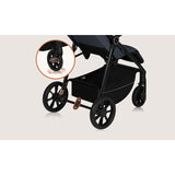 Carucior sport, Lionelo, Iva, Sustine 22 kg, 6 luni+, Capotina mare, Impermeabila, Protectie SPF 50+, 3 pozitii inclinare spatar, 8 pozitii inclinare suport picioare, 5 pozitii reglare maner, Include plasa de tantari si suport pentru biberon, Gri